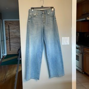 Banana Republic high rise wide leg jeans